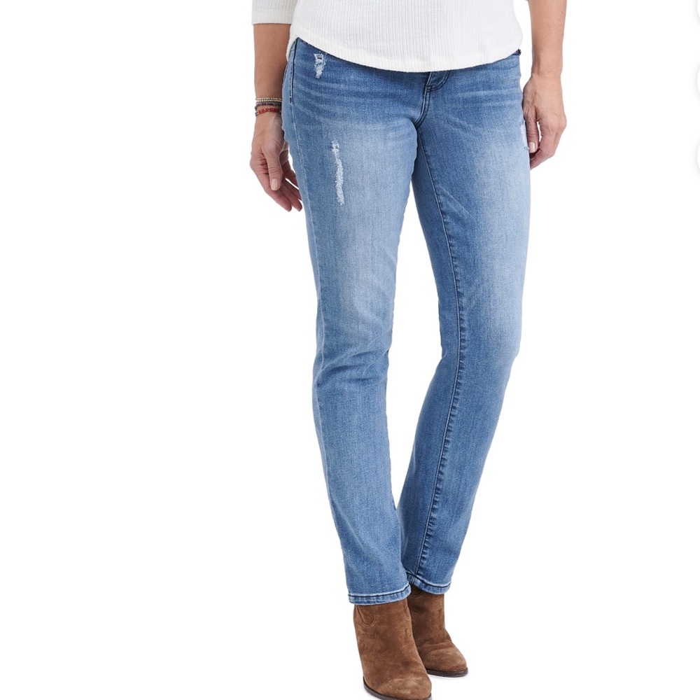 Democracy Absolution Distressed Straight Leg Jean… - image 1